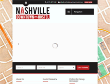 Tablet Screenshot of nashvilledowntownhostel.com